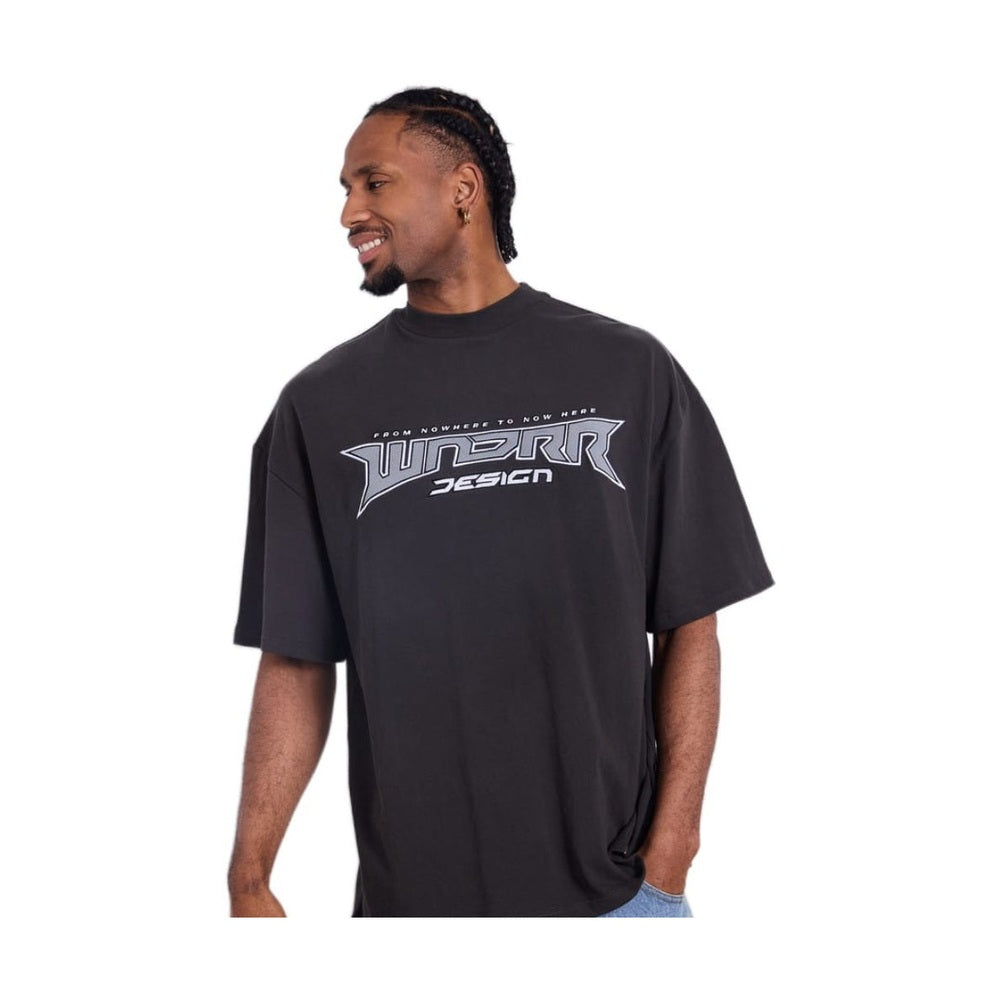 WNDRR Pulse Heavy Weight Tee - Faded Black