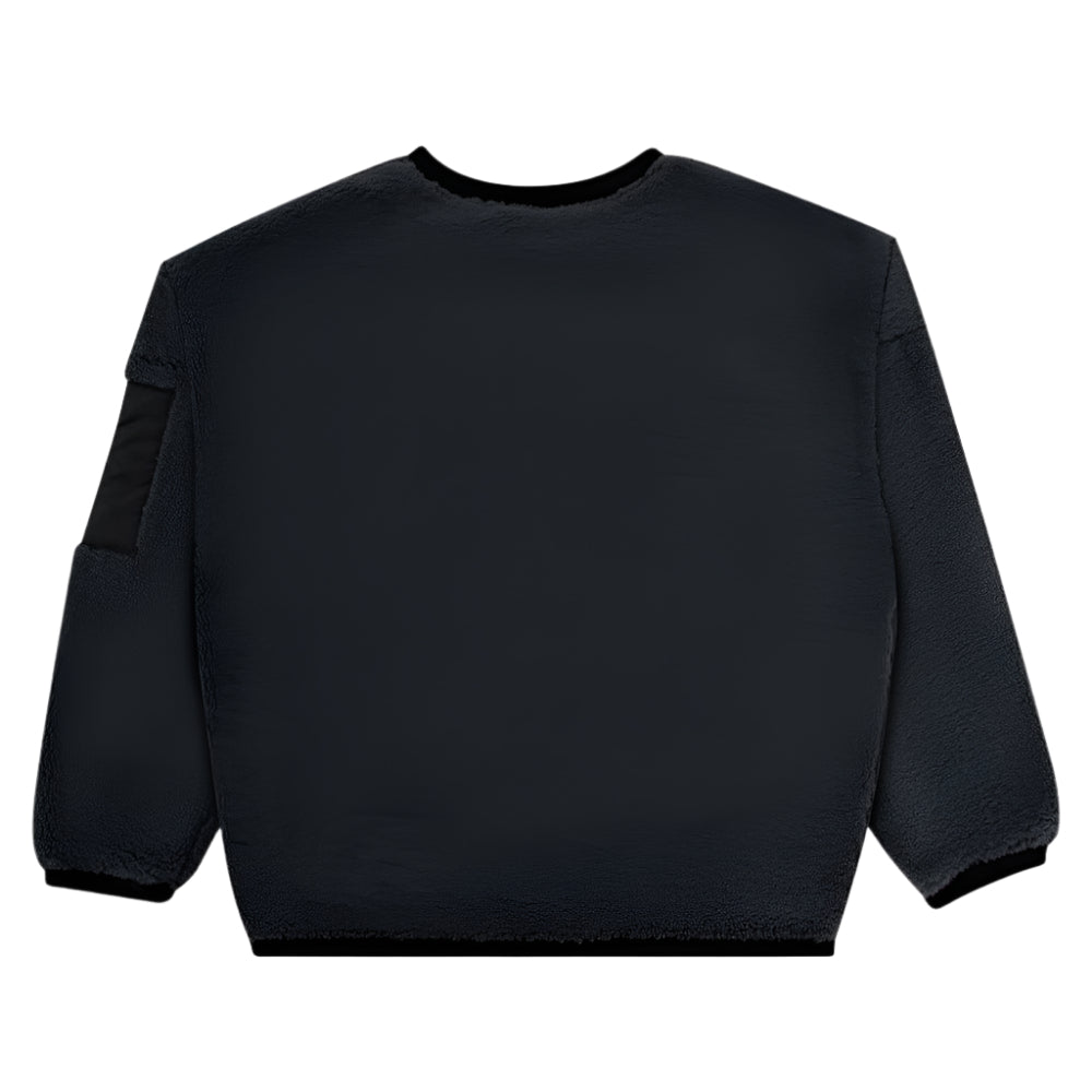WNDRR Script Sherpa Pullover - Faded Black
