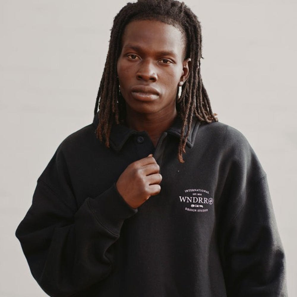 WNDRR Sheriff Rugby Sweat - Black