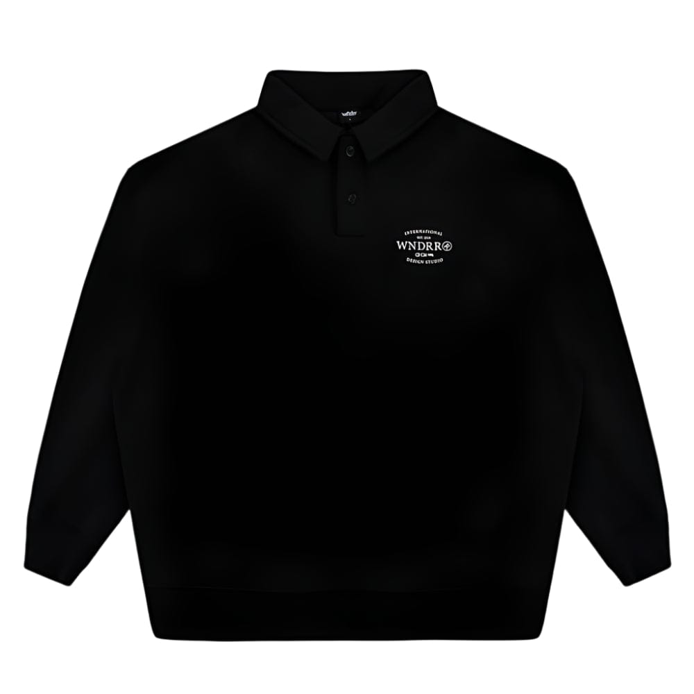 WNDRR Sheriff Rugby Sweat - Black