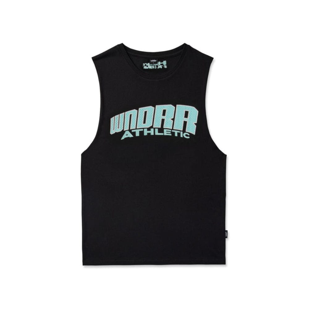WNDRR Shift Muscle Top - Black