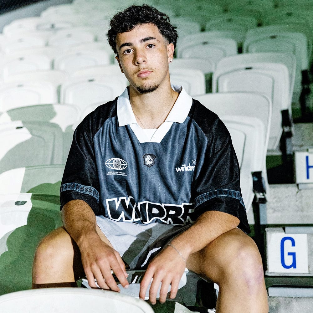 WNDRR Shodo Football Jersey - Grey / Black
