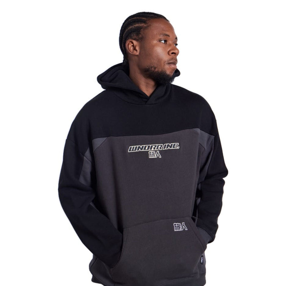 WNDRR Shoji Panel Hood Sweat - Black