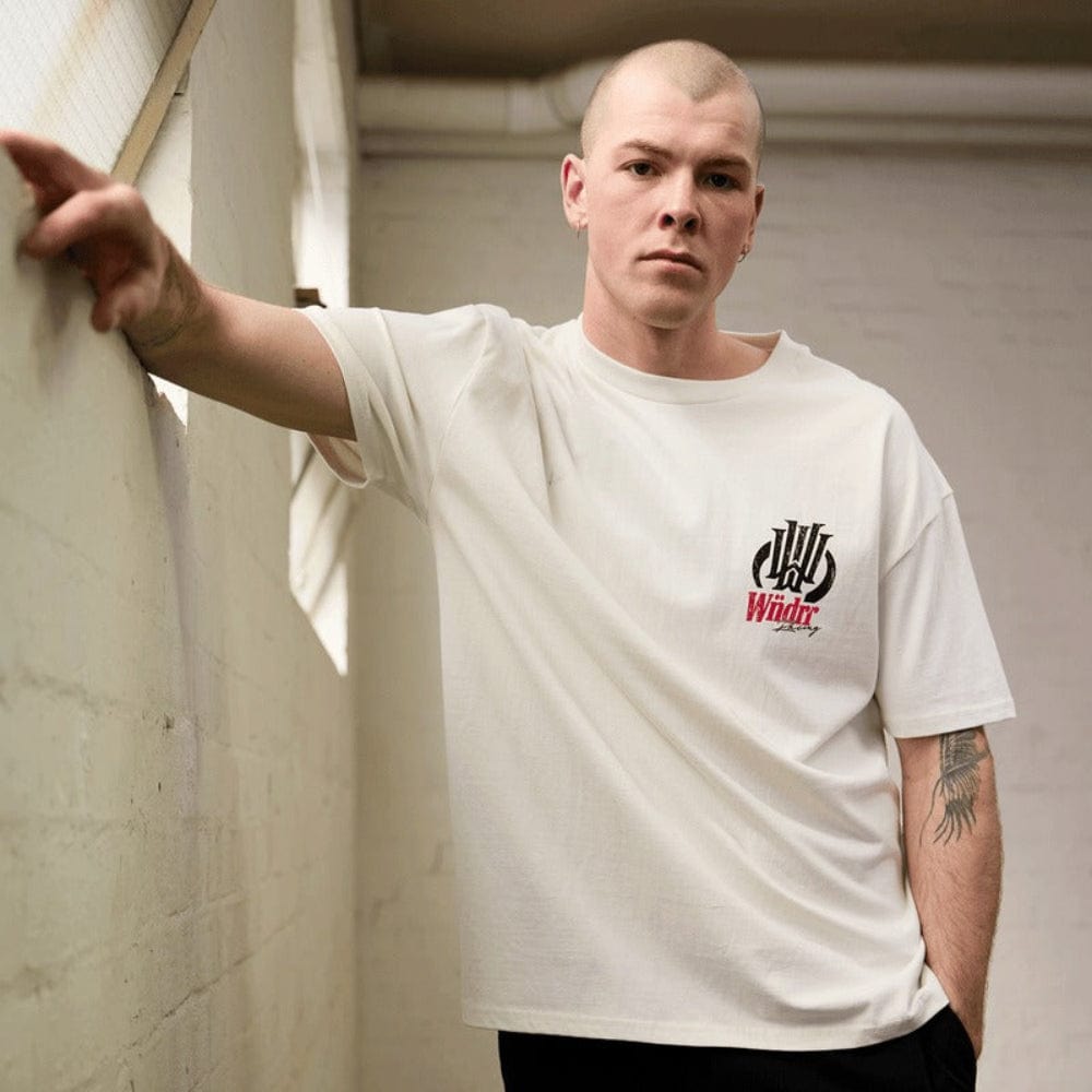 WNDRR Skyline Box Fit Tee - Off White