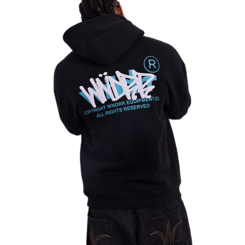 WNDRR Tagged Hood Sweat - Black