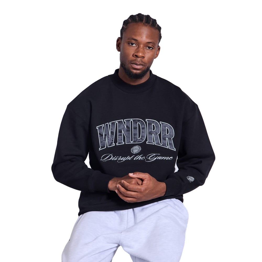 WNDRR Target Crew Sweat - Black