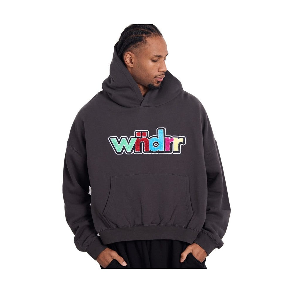 WNDRR Tint Cropped Hood Sweat - Faded Black
