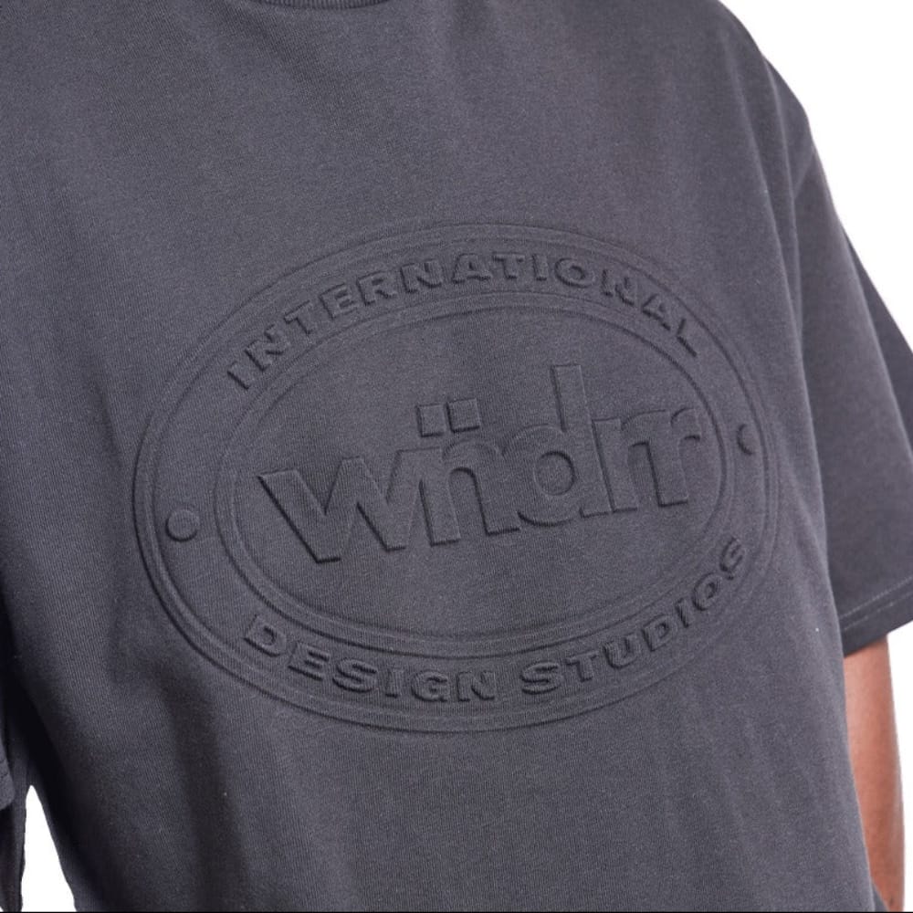 WNDRR Token Heavy Weight Tee - Faded Black