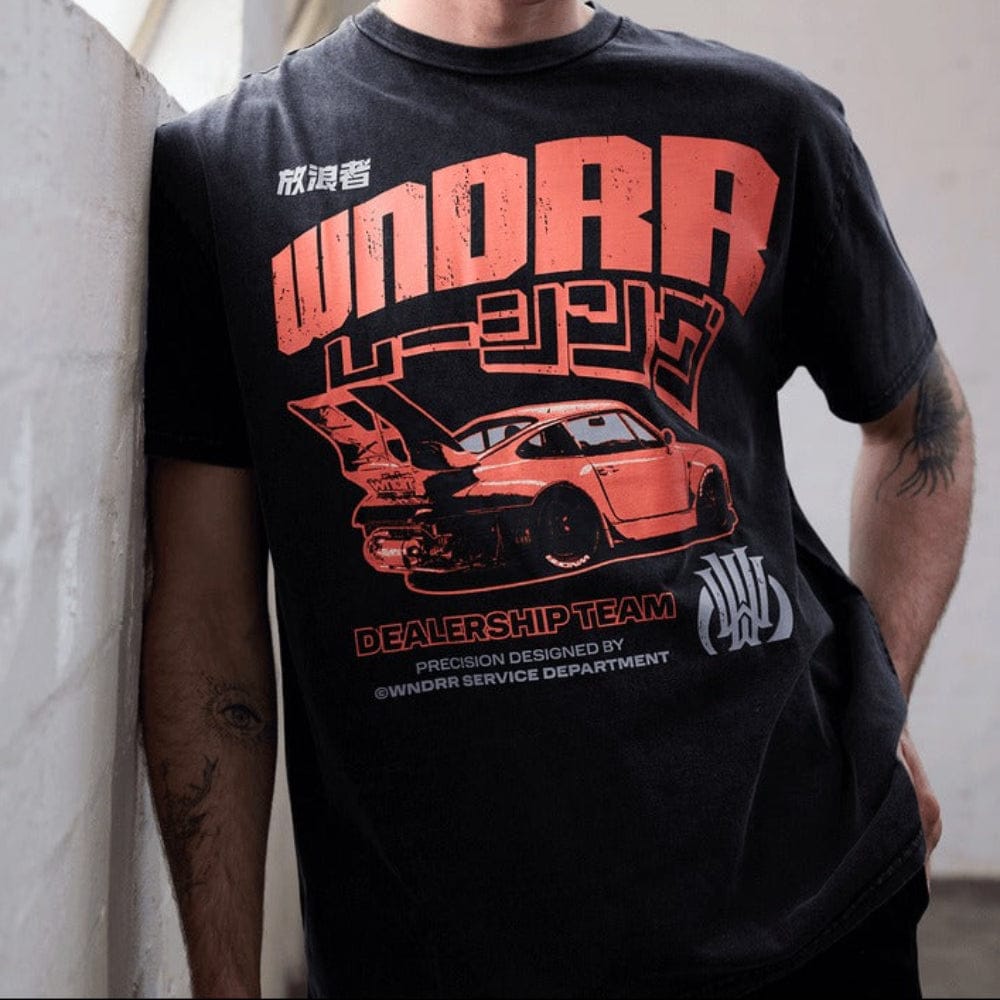 WNDRR Torque Box Fit Tee - Washed Black