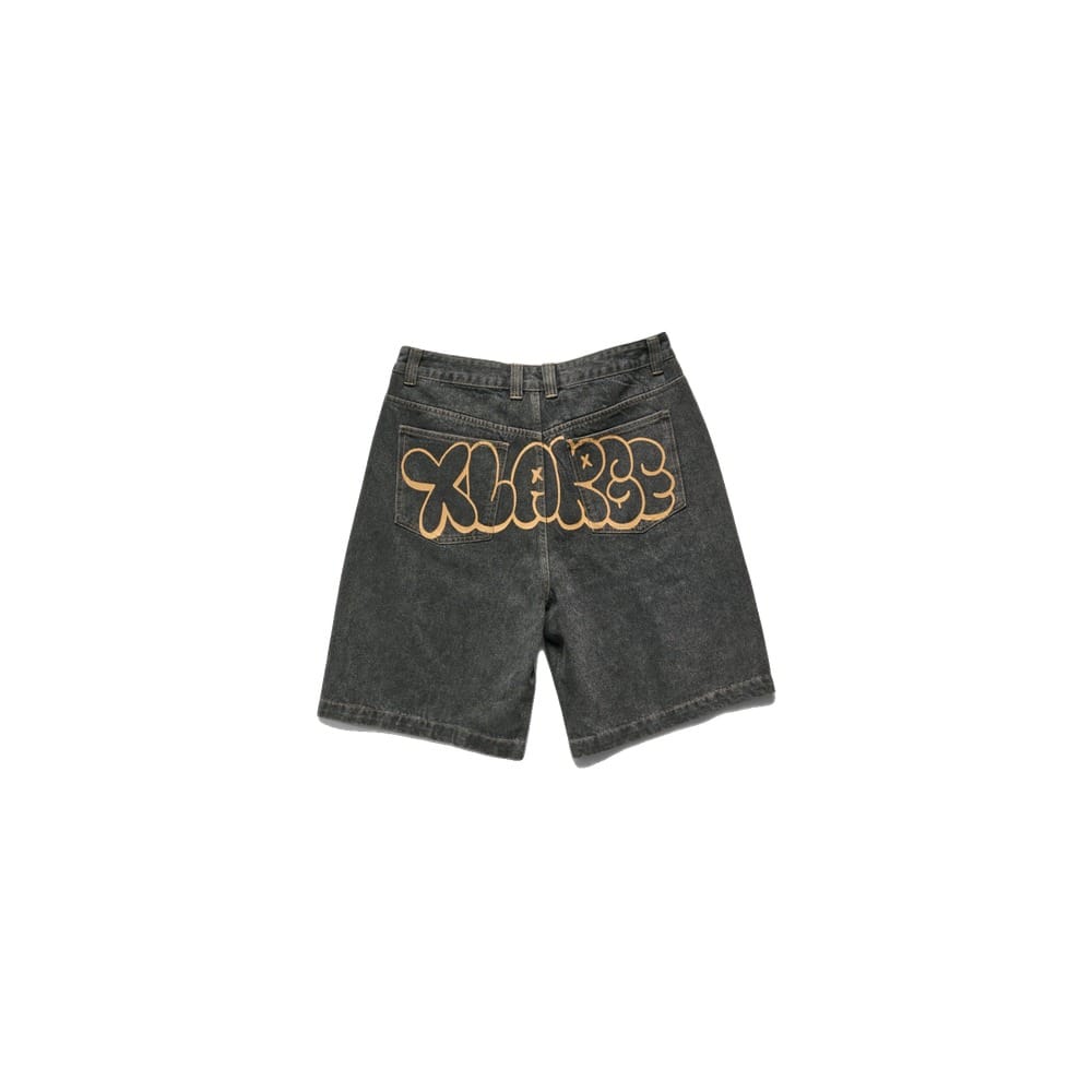 XLarge Burst Bull Denim 91 Short - Washed Black