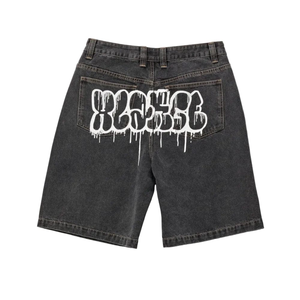 XLarge Drip Dry Bull Denim 91 Short - Washed Black