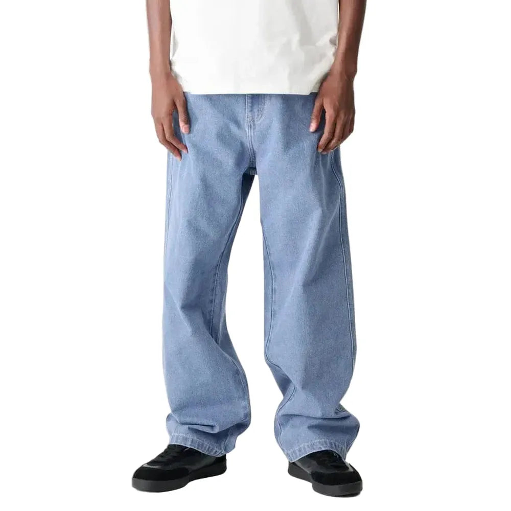 XLarge Script Baggy Bull Denim Pant - Mid Blue