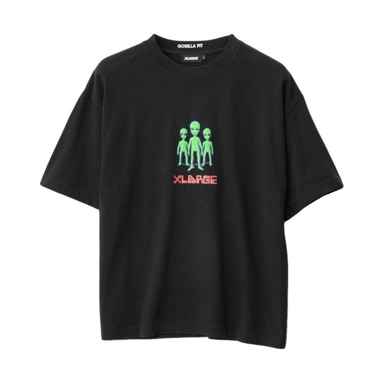XLarge Alien Trio Gorilla Fit Tee - Pigment Black