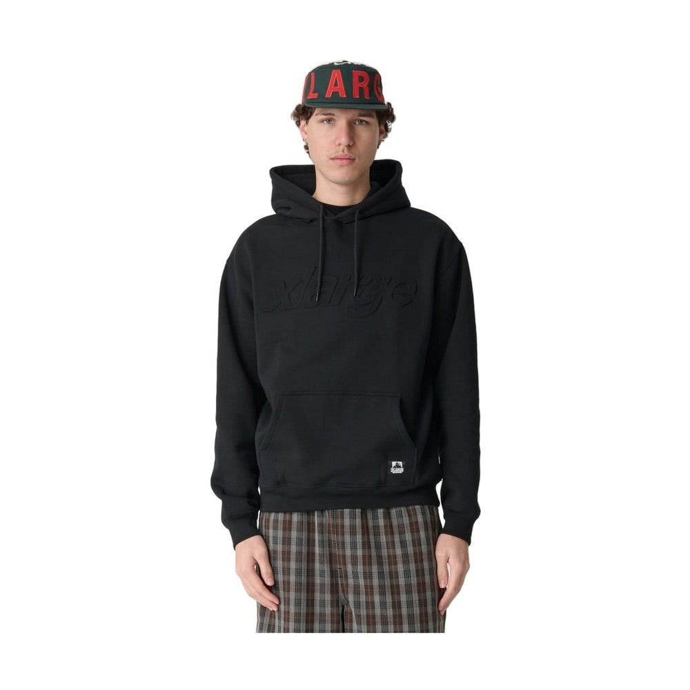 XLarge Italic Star Hoodie - Black