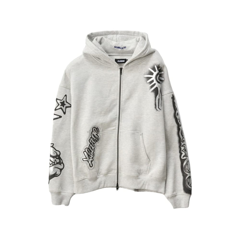 XLarge Peace Gorilla Fit Tee - Snow Marle