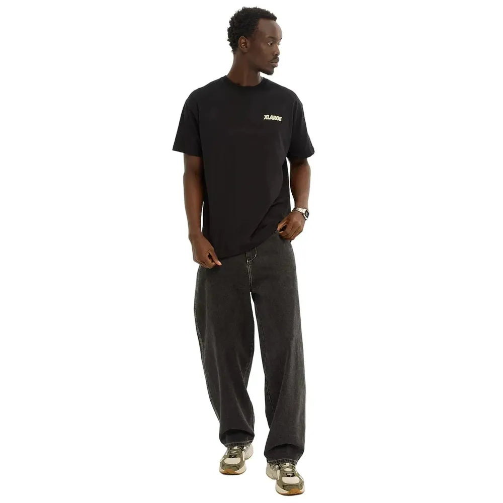 XLarge Slanted Chenille Tee - Solid Black