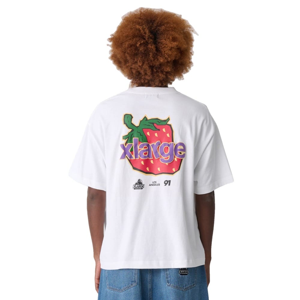 XLarge Strawberry Gorilla Fit Tee - White