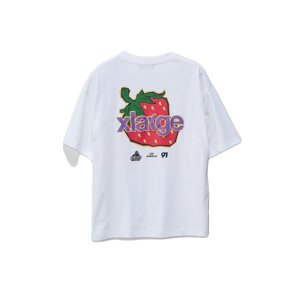 XLarge Strawberry Gorilla Fit Tee - White