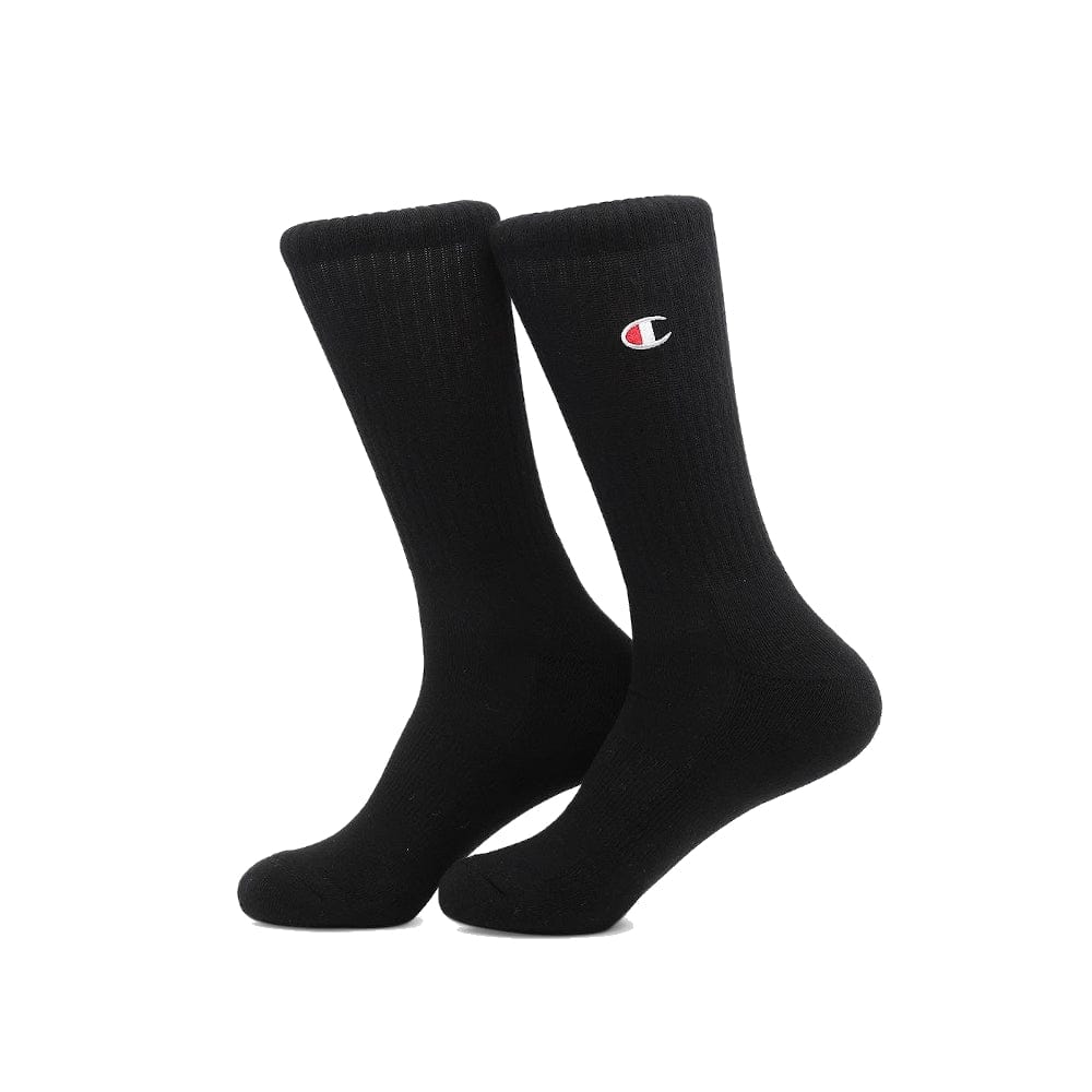 Champion Lifestyle C Logo Crew Socks 3 Pack - Black