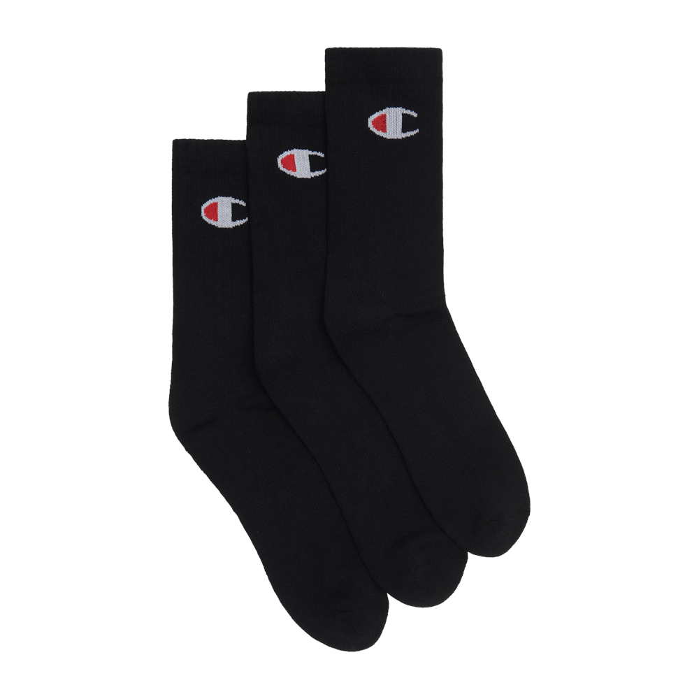 Champion SPS C Logo Crew Sock 3 Pack - Black