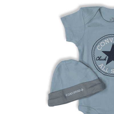 Converse Baby Classic Chuck Patch Three Piece Boxed Set - Pacific Blue Coast