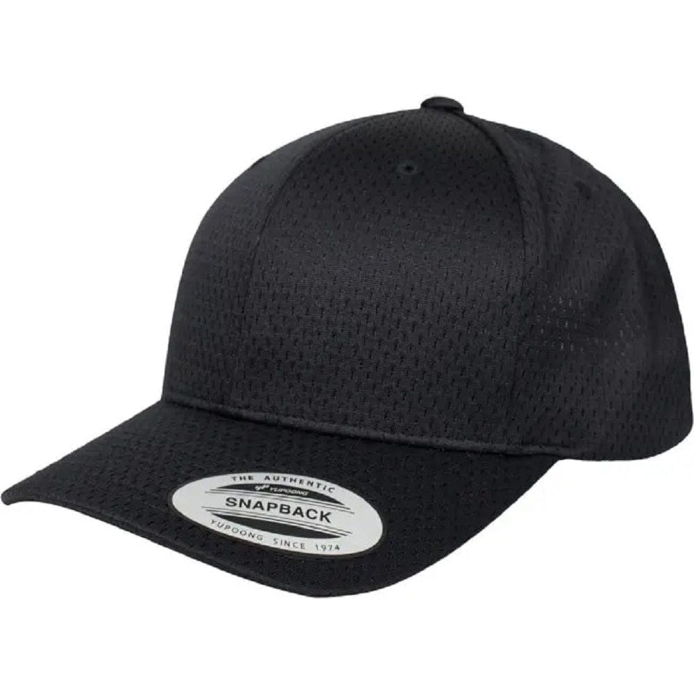 Flexfit Classic Sports Mesh Snapback - Black
