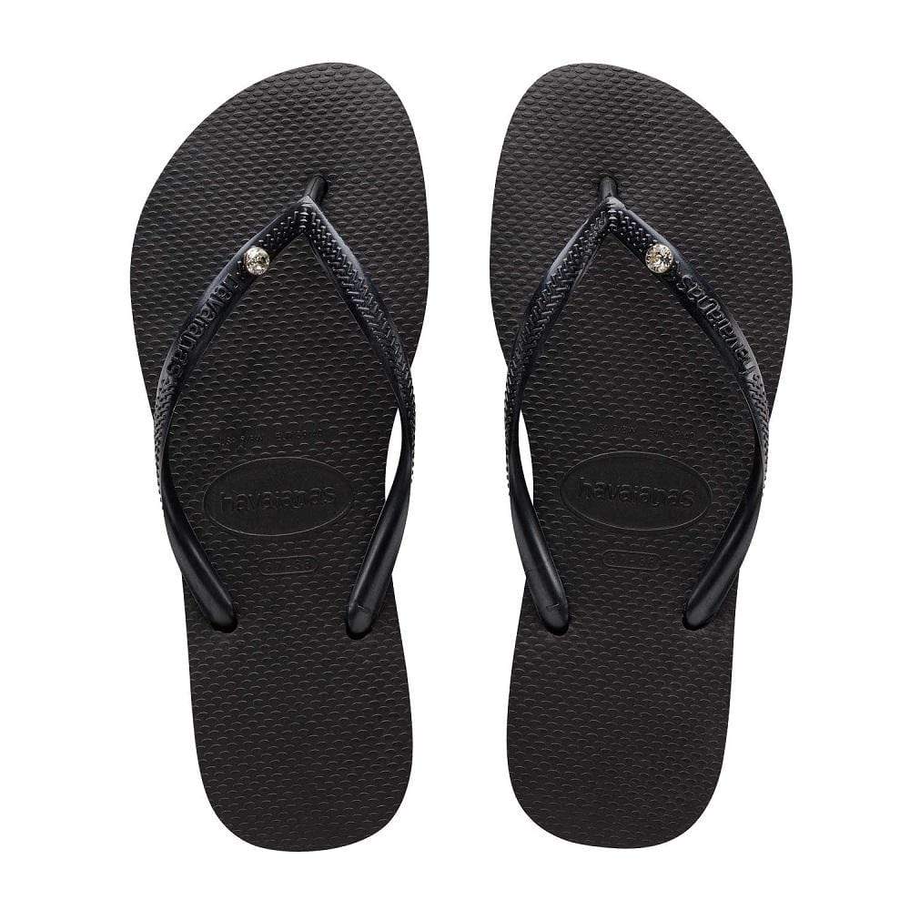 Havaianas Slim Crystal Womens - Black