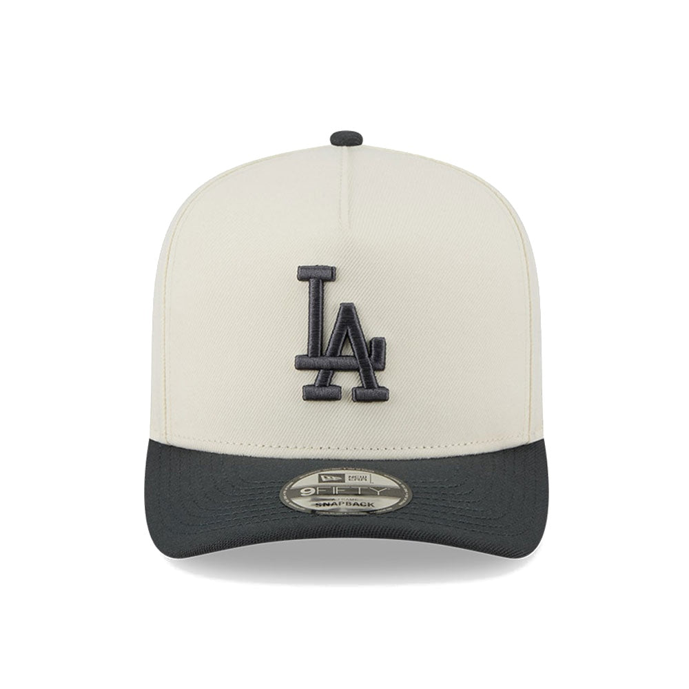 New Era 9FIFTY 3 Times A-Frame Pre-Curved Snapback Los Angeles Dodgers - Chrome / Steel - Image 3