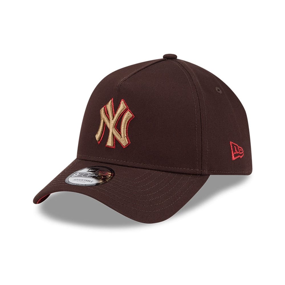 New Era 9FORTY A-Frame New York Yankees - Chocolate Cherry - Image 2