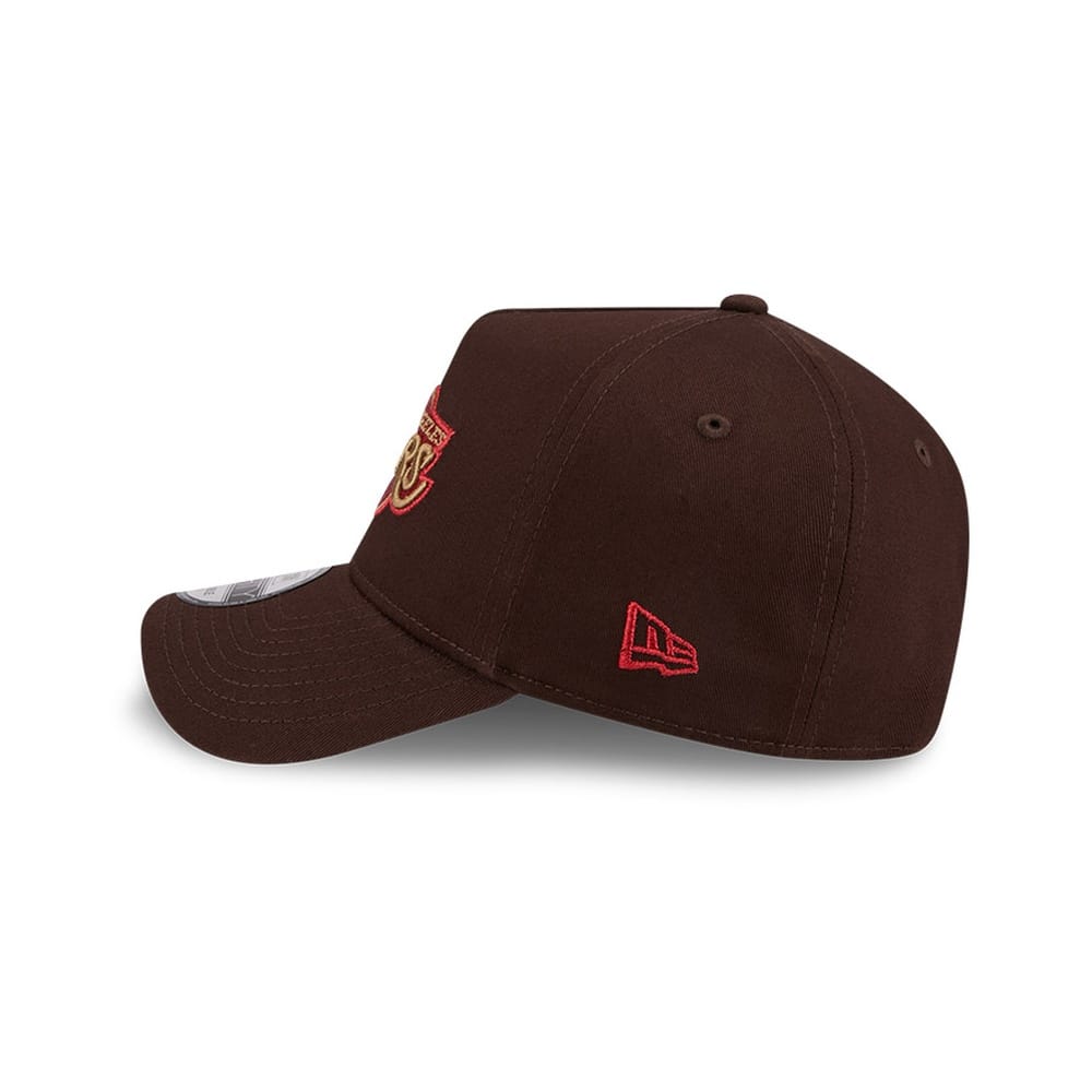 New Era 9FORTY A-Frame Los Angeles Lakers - Chocolate Cherry - Image 4