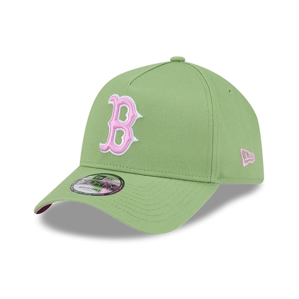 New Era 9FORTY A-Frame Boston Red Sox - Strawberry Matcha - Image 2