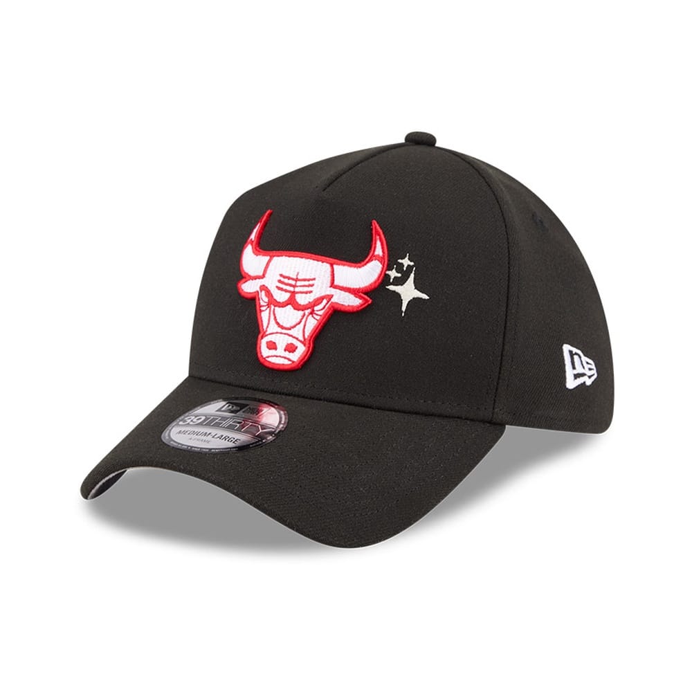 New Era 39THIRTY A-Frame Glow Stars Chicago Bulls - Official Team Colours - Image 2