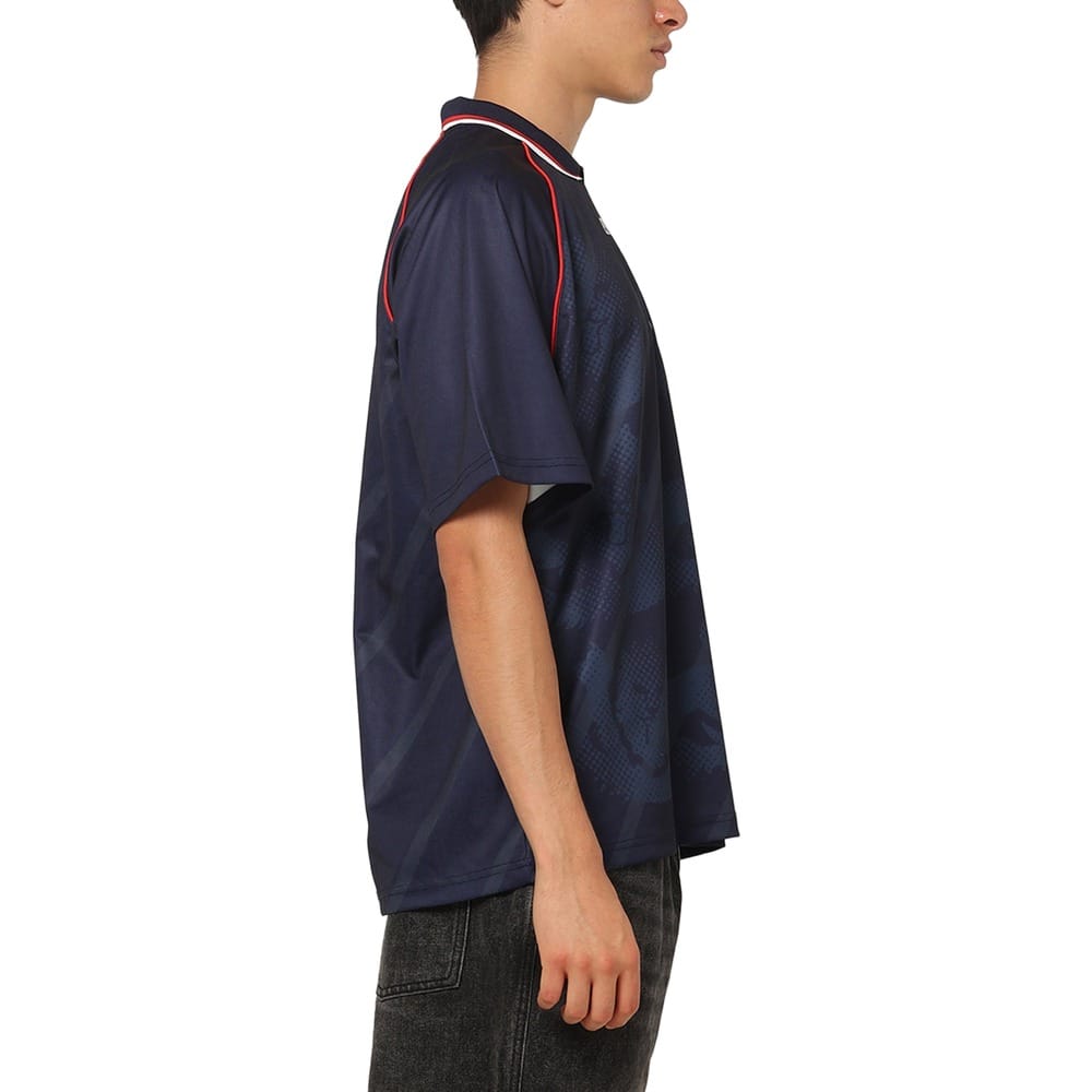 Majestic Athletic England Mesh SS Jersey - Kraken Navy - Image 4