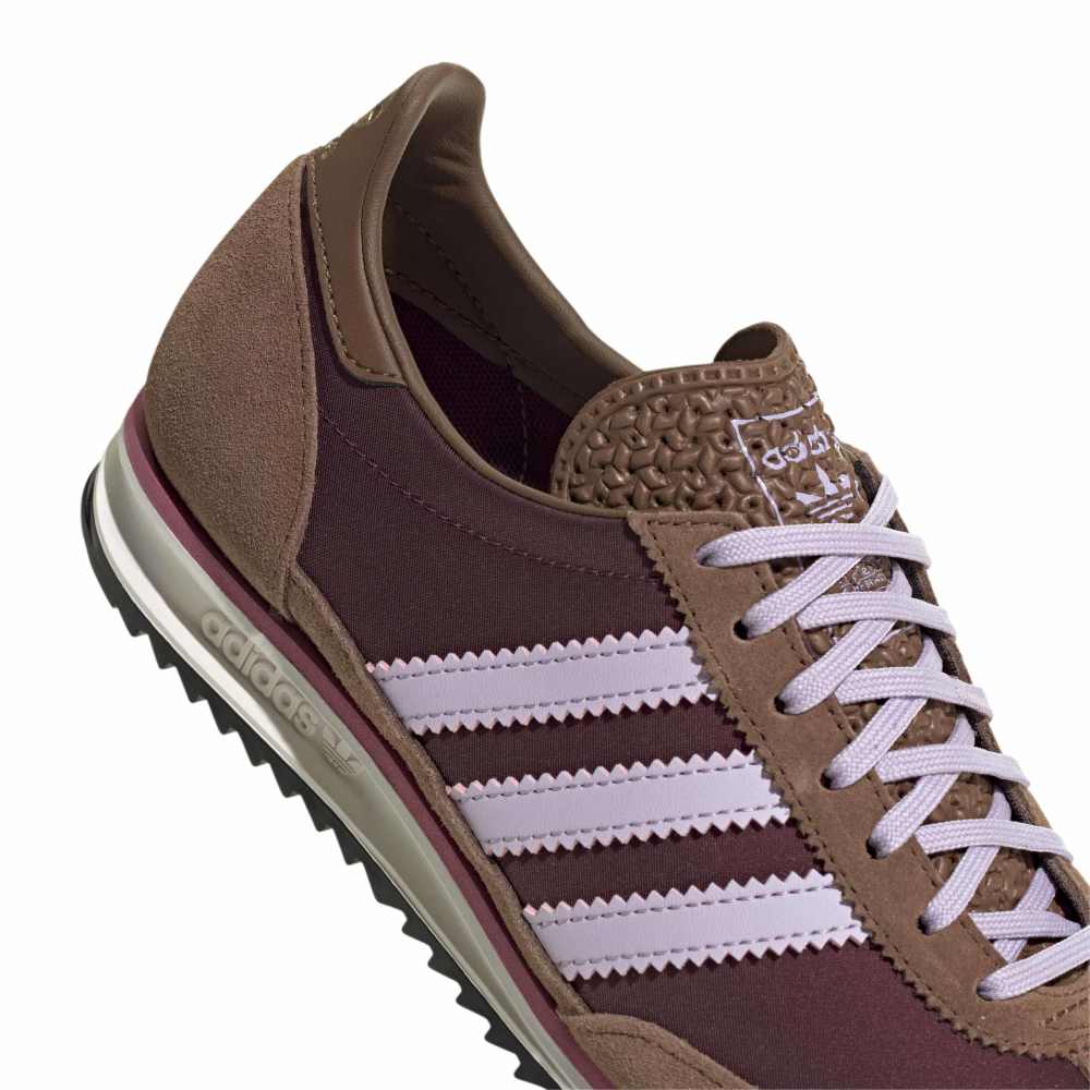 Adidas Womens SL 72 OG - Maroon / Ice Lavender / Preloved Brown - Image 8