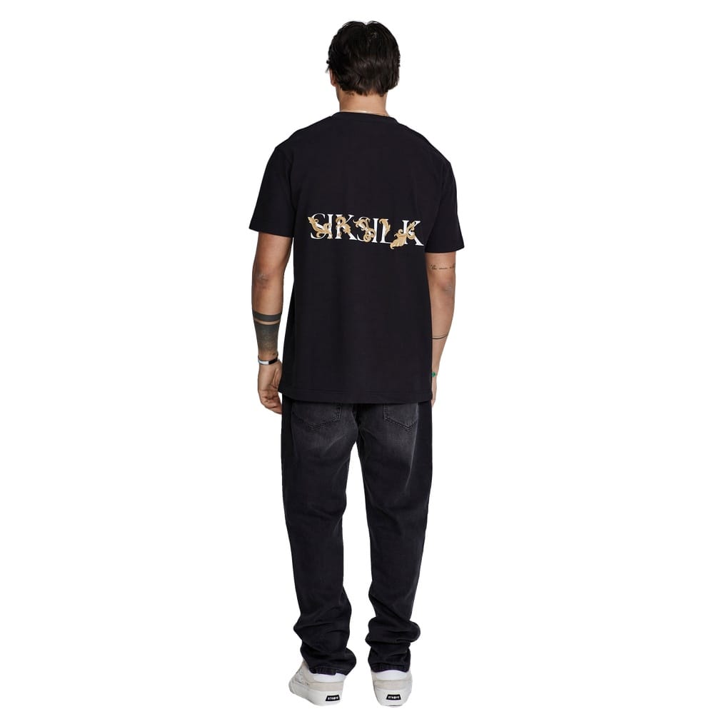 SikSilk Filigree Tee - Black