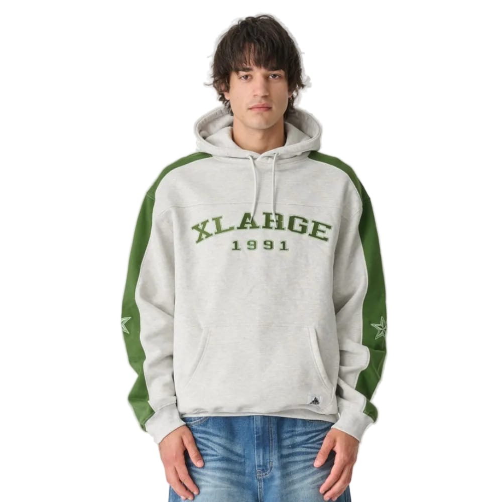 XLarge College Star Hoodie - Snow Marle - Image 2