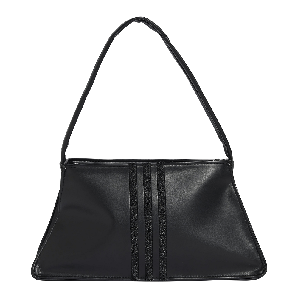 adidas Polyurethane Outline Trefoil Shoulder Bag - Black