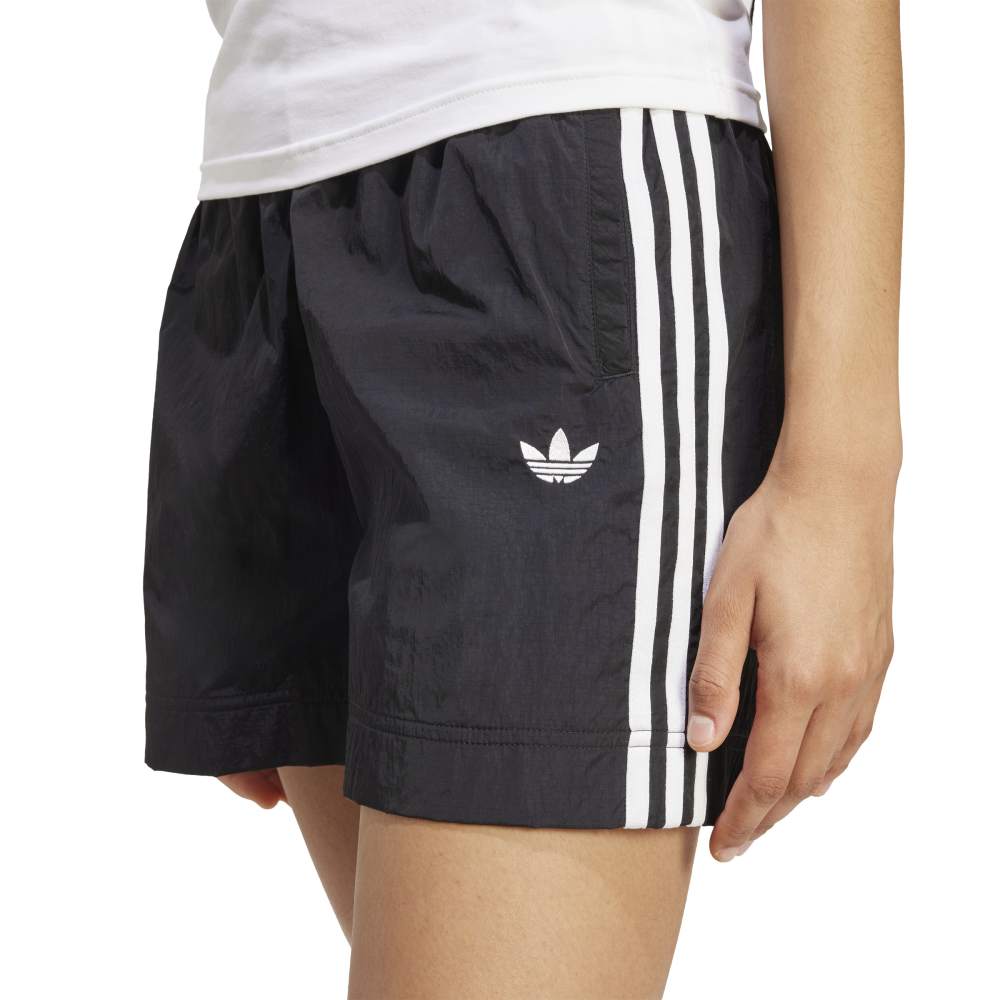 adidas Womens Adicolor 3-Stripes Woven Short - Black / White