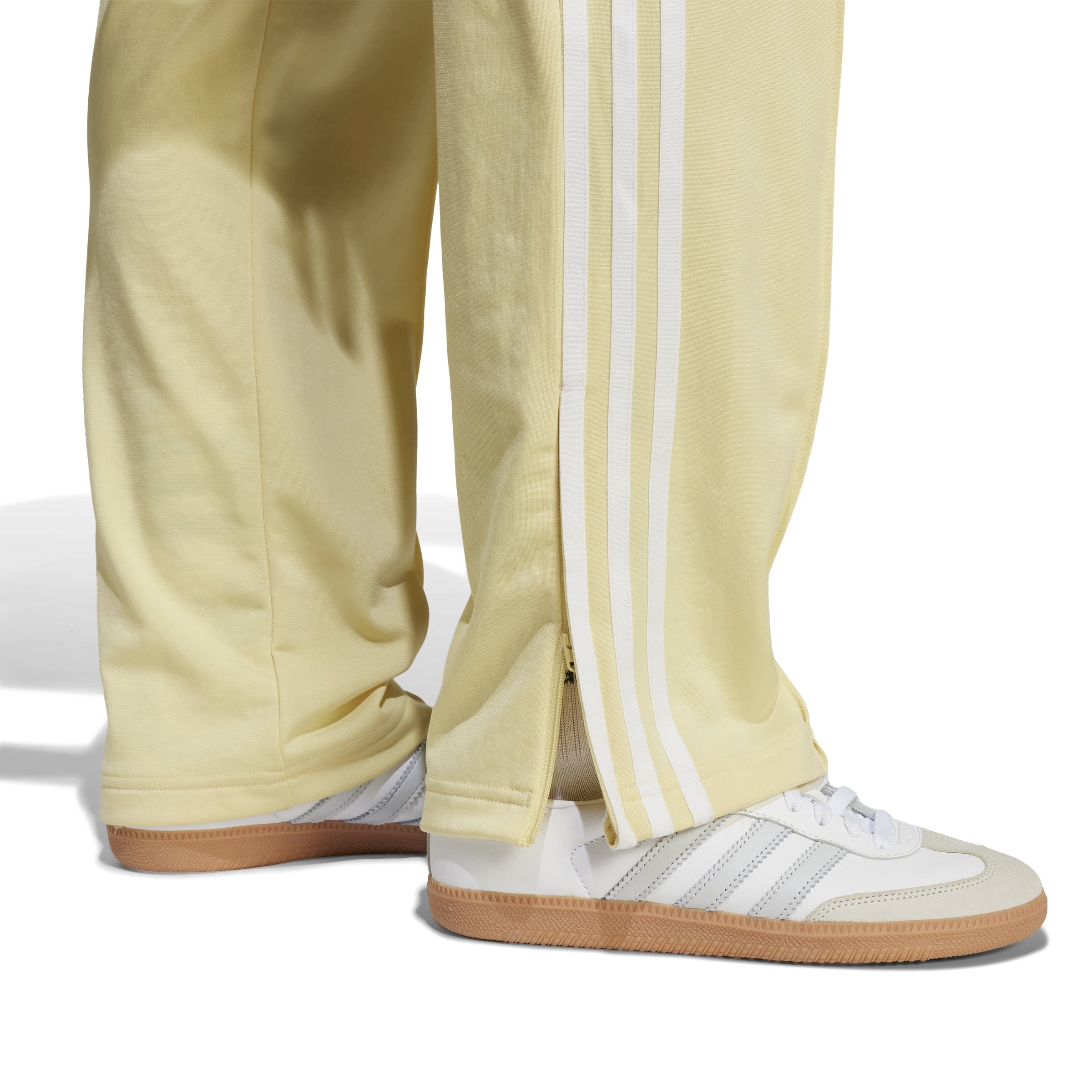 Adidas Womens Firebird Track Pant - Powder Yellow / White