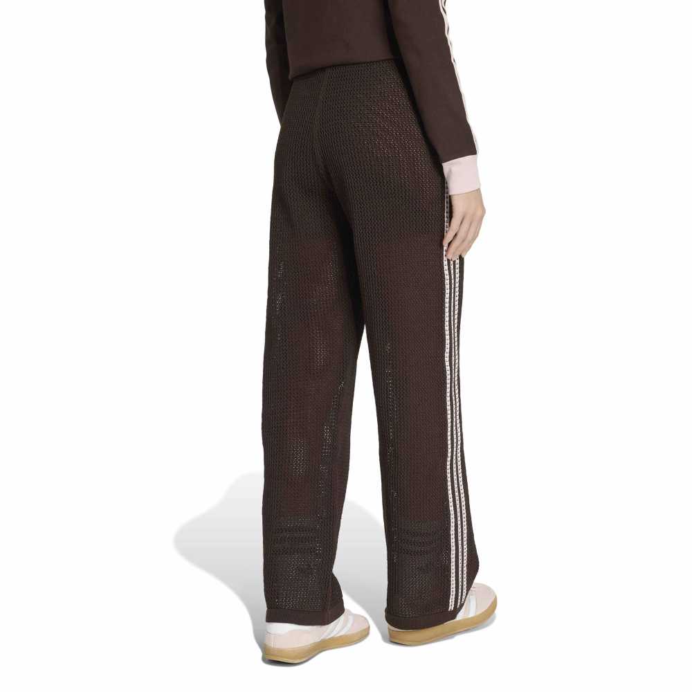 adidas Womens Knitted Crochet Track Pant - Aurora Coffee