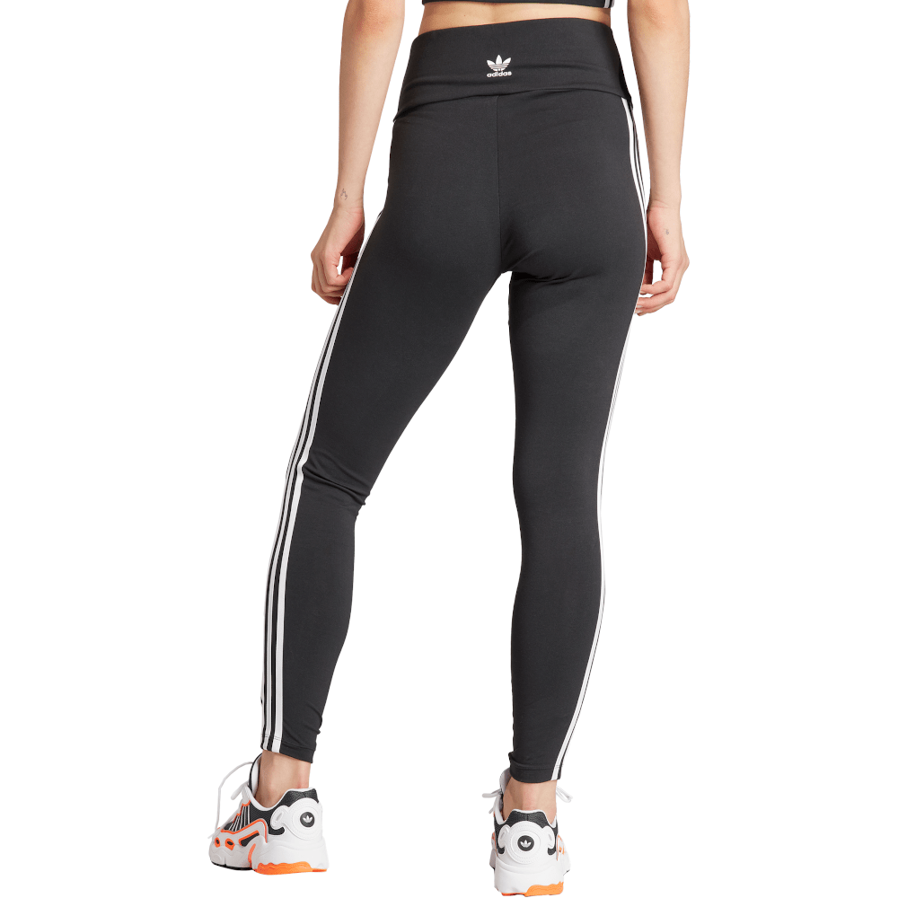 adidas Womens Lifestyle 3-Stripes Leggings - Black