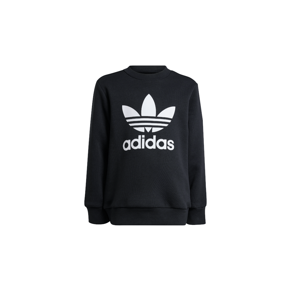 adidas Childrens Trefoil Crew Set - Black