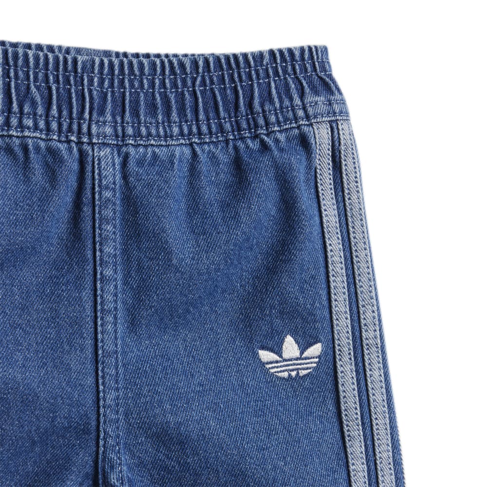 Adidas Infants Denim Tee Set - Medium Blue Denim / White