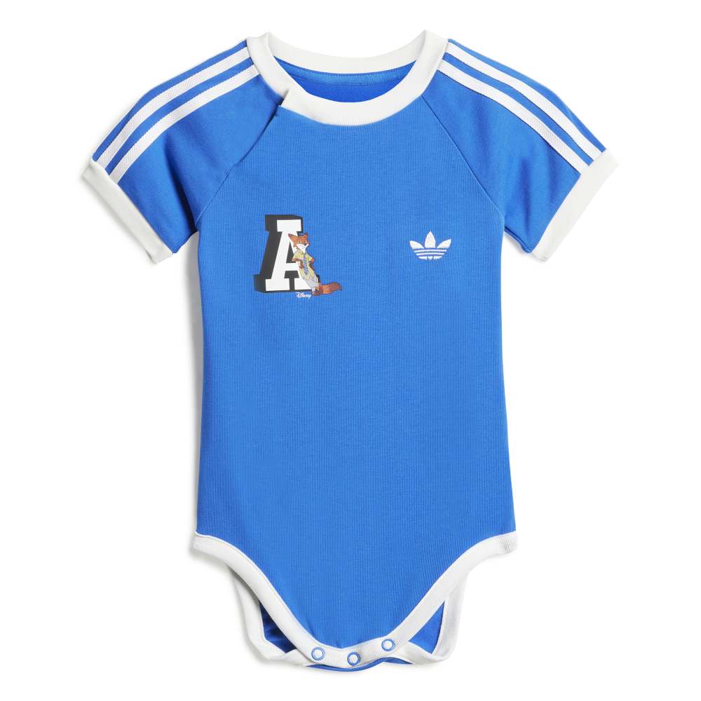 adidas Infants Disney 3-Stripes Bodysuit - Blue