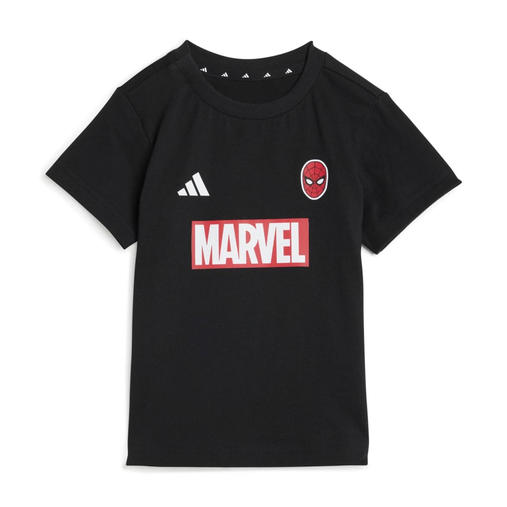 adidas Infants Marvel Spider-Man Short Tee Set - Black / Red