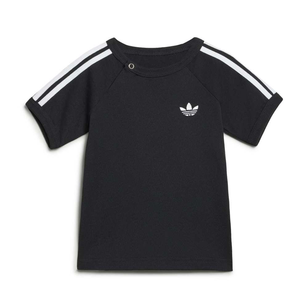Adidas Kids 3-Stripes T-Shirt and Shorts Set - Black