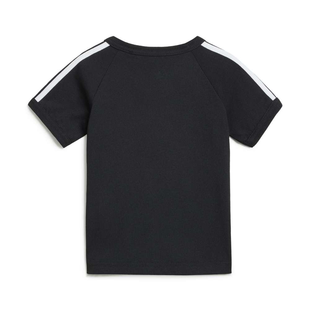 Adidas Kids 3-Stripes T-Shirt and Shorts Set - Black