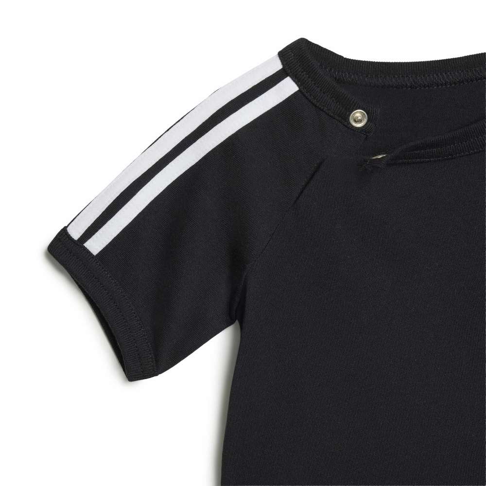 Adidas Kids 3-Stripes T-Shirt and Shorts Set - Black