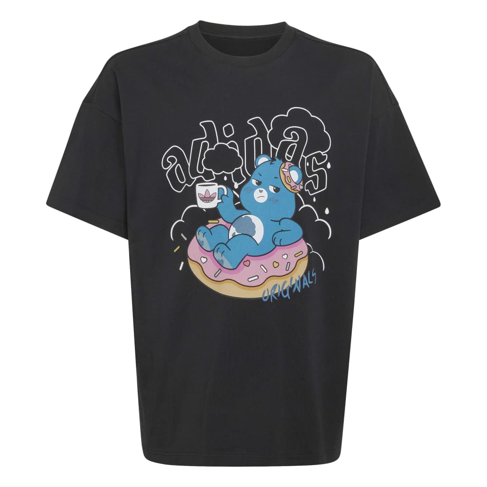 Adidas Kids Care Bears Slim 3-Stripes Tee - Black