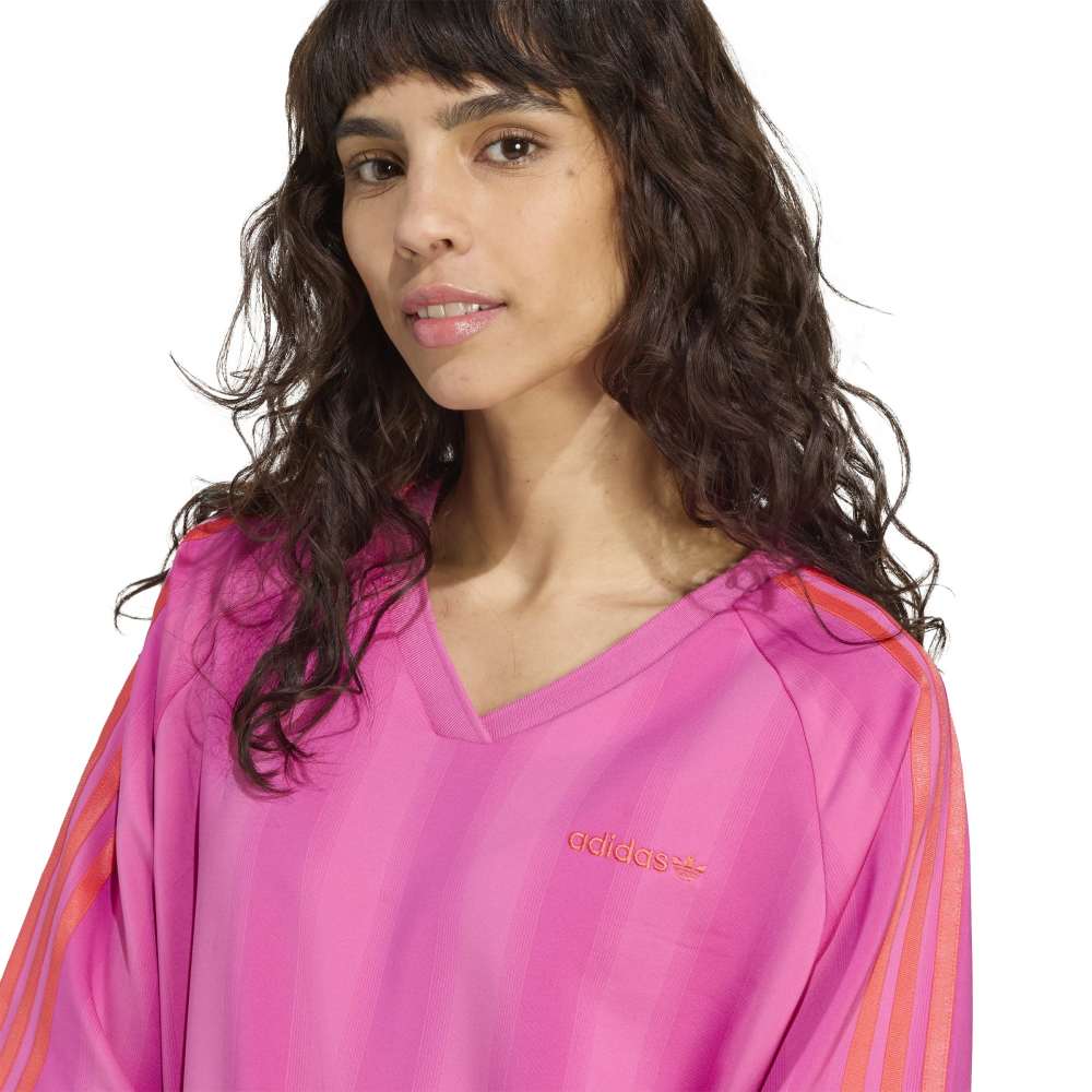 adidas Loose Linear Tee - Semi Lucid Fuchsia